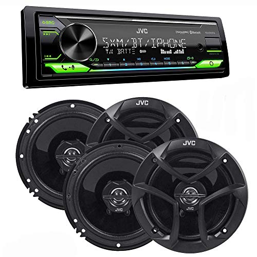 JVC KD-X370BTS Digital Media ReceiverW/BT, USB, SiriusXM Ready, Amazon Alexa + Two Pairs of JVC 6.5 JVC KD-X370BTS Digital Media ReceiverW/BT, USB, SiriusXM Ready, Amazon Alexa + Two Pairs of JVC 6.5